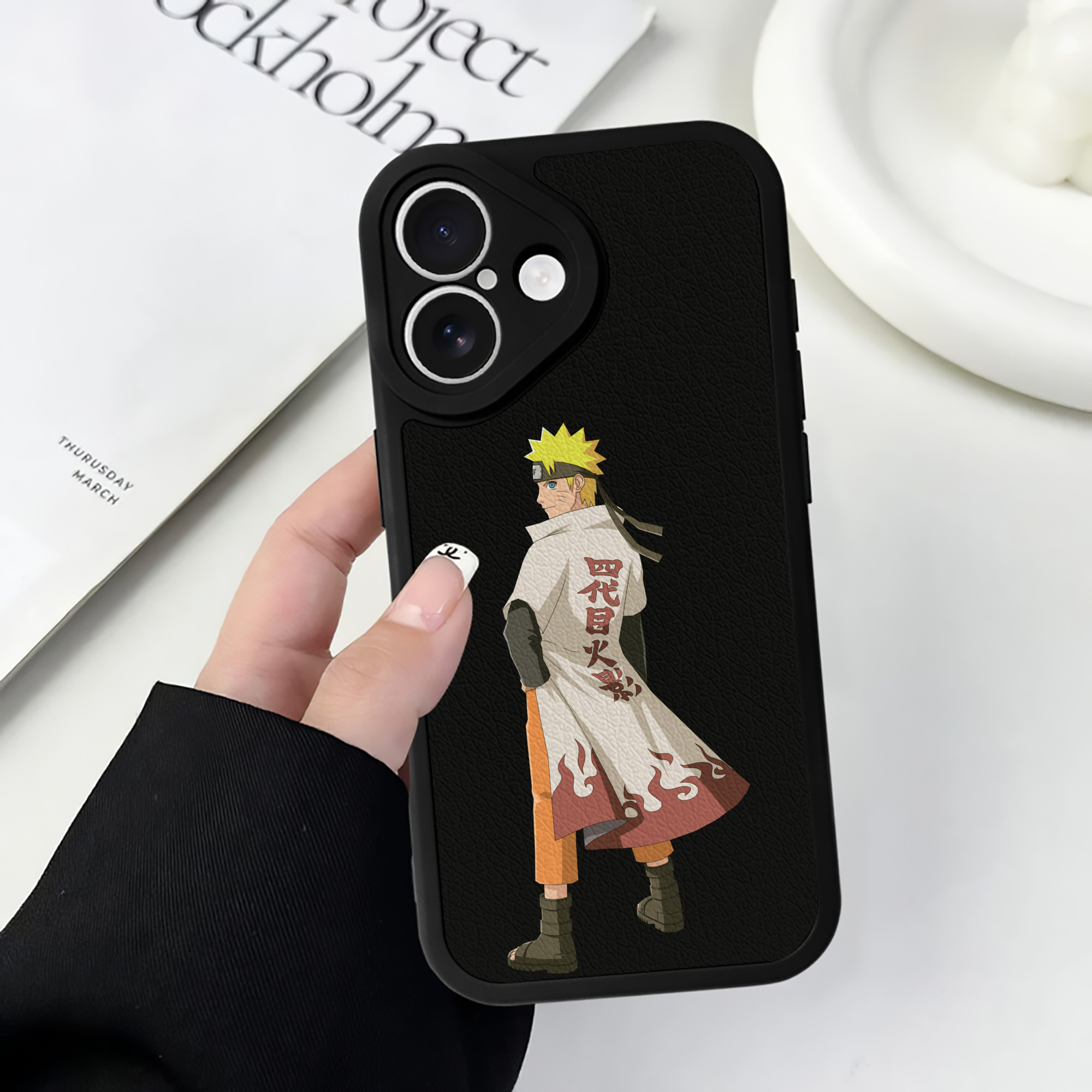 （画像用） NARUTO -ナルト- うずまき ナルト Uzumaki Naruto 【iPhone 16シリーズ対応】シリコンスマホケース（レザー調） 材質：シリコン